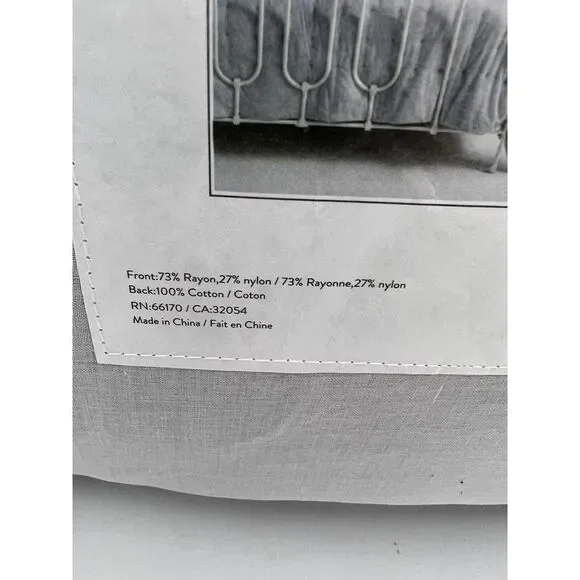 Anthropologie Velvet Emery Quilt King Size Embriodered Silver - Picture 6 of 8